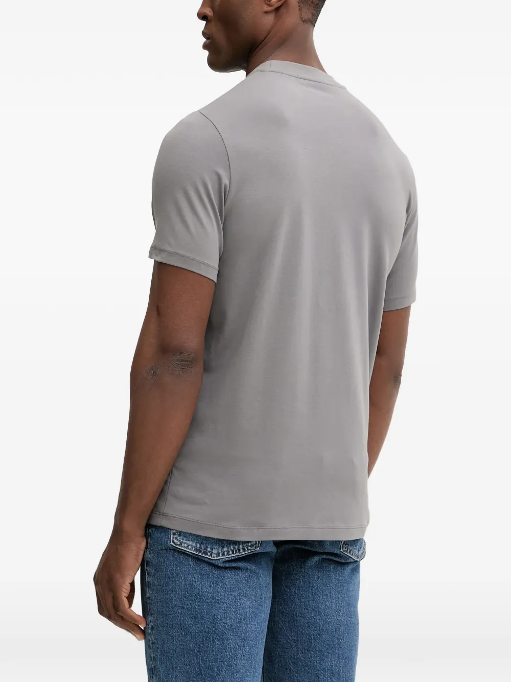 Karl Lagerfeld T-shirt met grafische print en zak Grijs