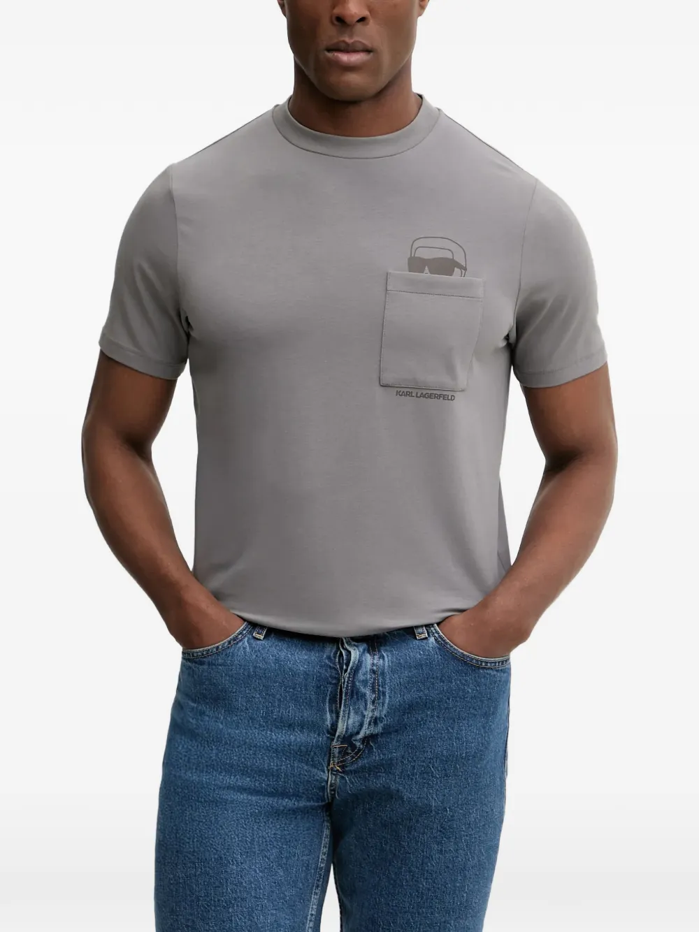 Karl Lagerfeld T-shirt con stampa - Grigio