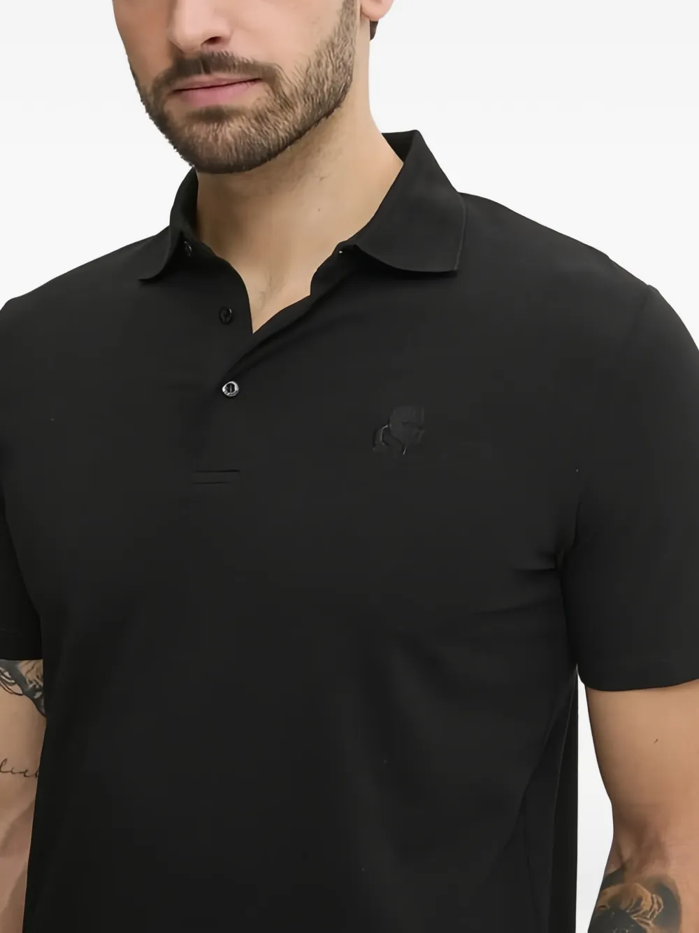 Karl Lagerfeld short-sleeve Polo Shirt | Black | FARFETCH ZA