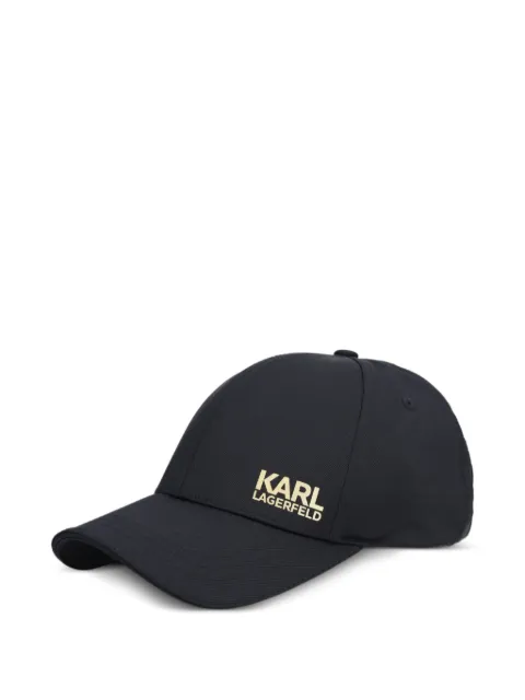 Karl Lagerfeld logo-print baseball cap
