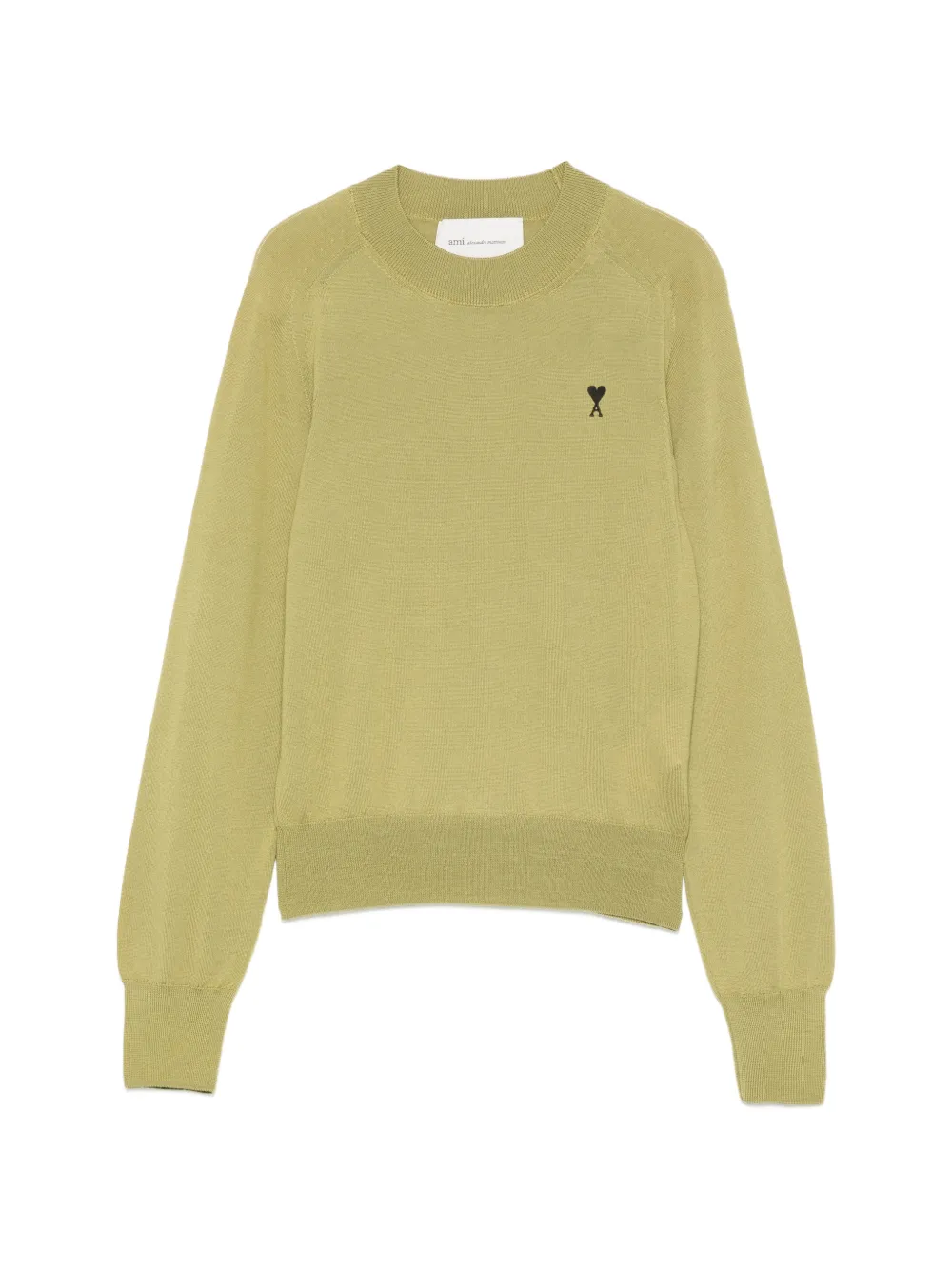 AMI Paris appliqué sweater - Verde
