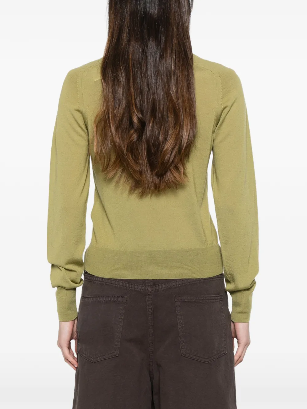 AMI Paris Trui met applicatie Groen