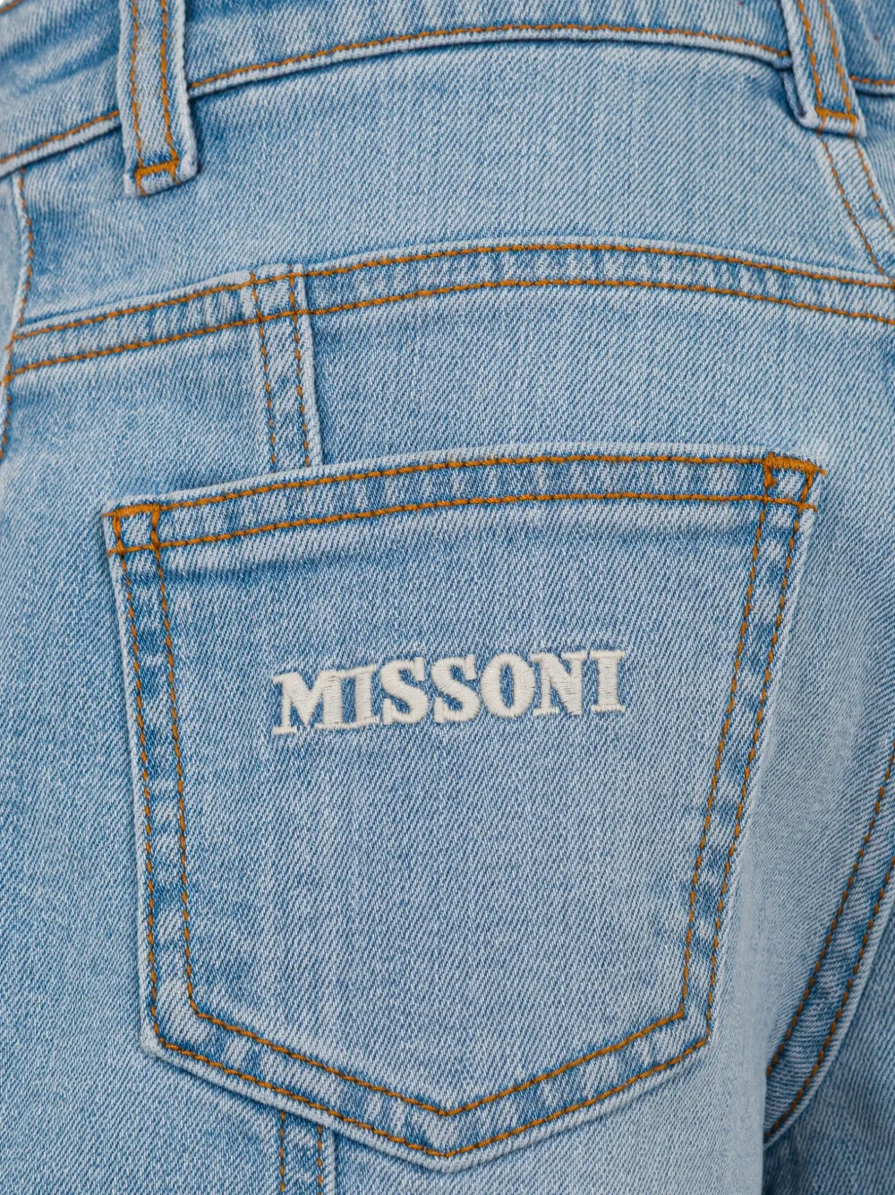  Missoni Kids Zigzag-panel Shorts - Blue 