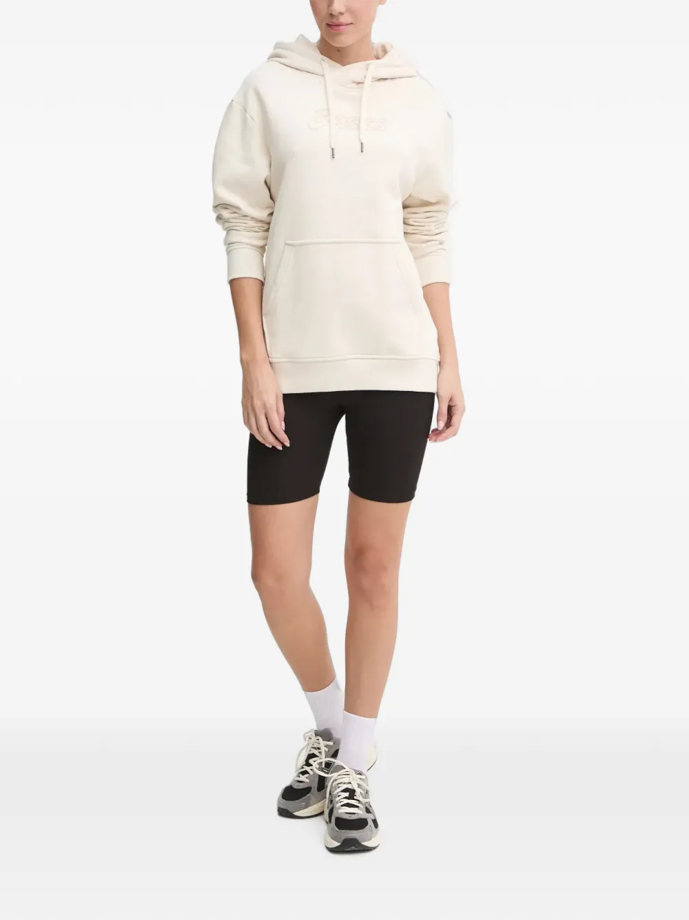 ASICS Hoodie met logodetail Beige