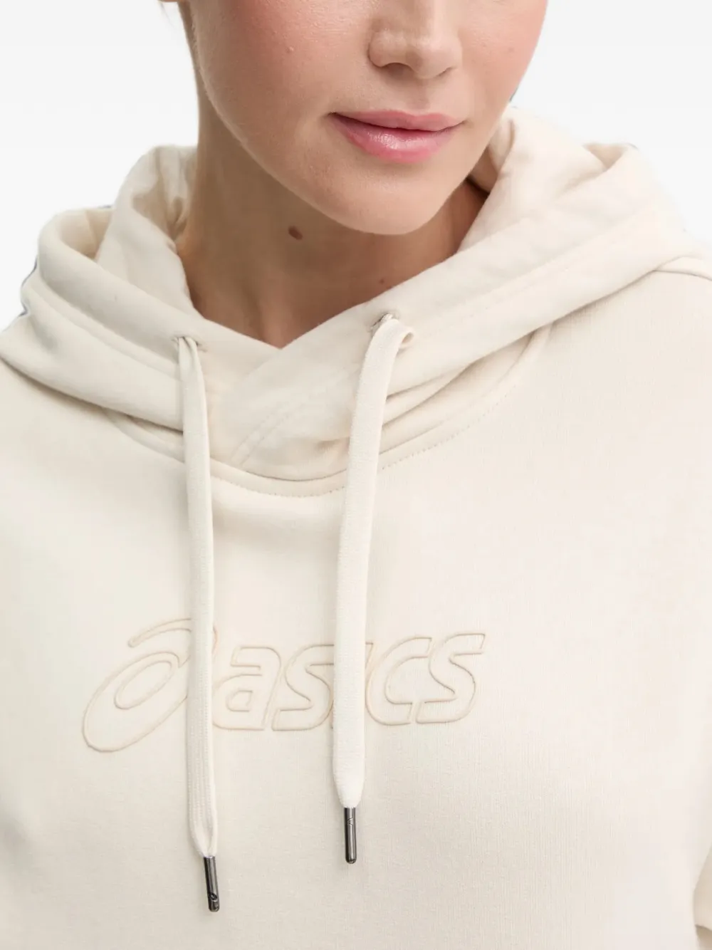 ASICS Hoodie met logodetail Beige