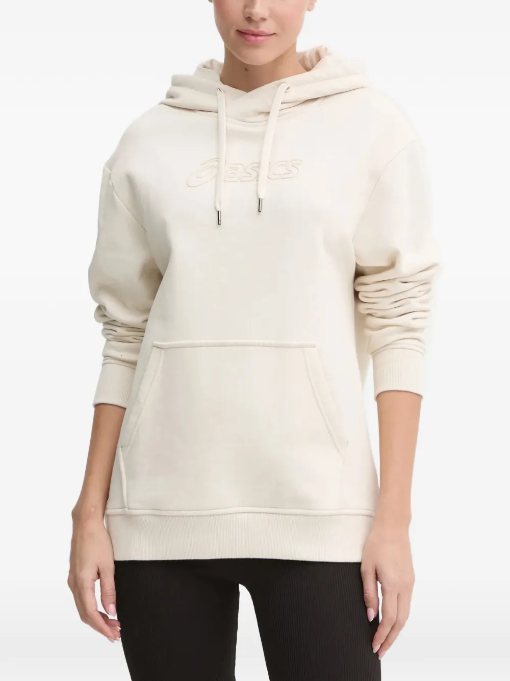 ASICS Hoodie met logodetail Beige
