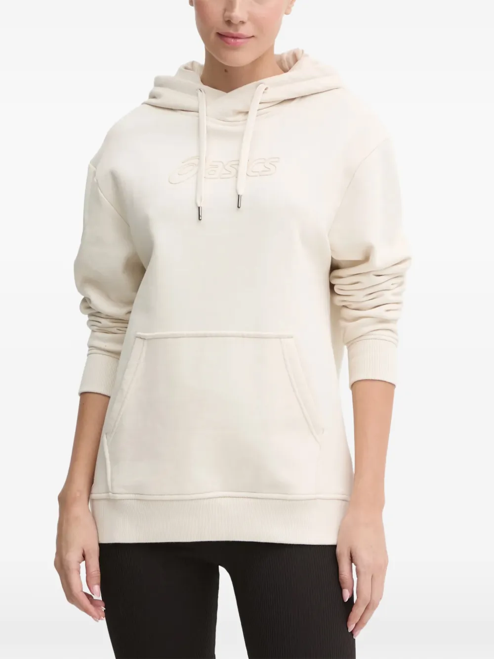 ASICS Hoodie met logodetail Beige