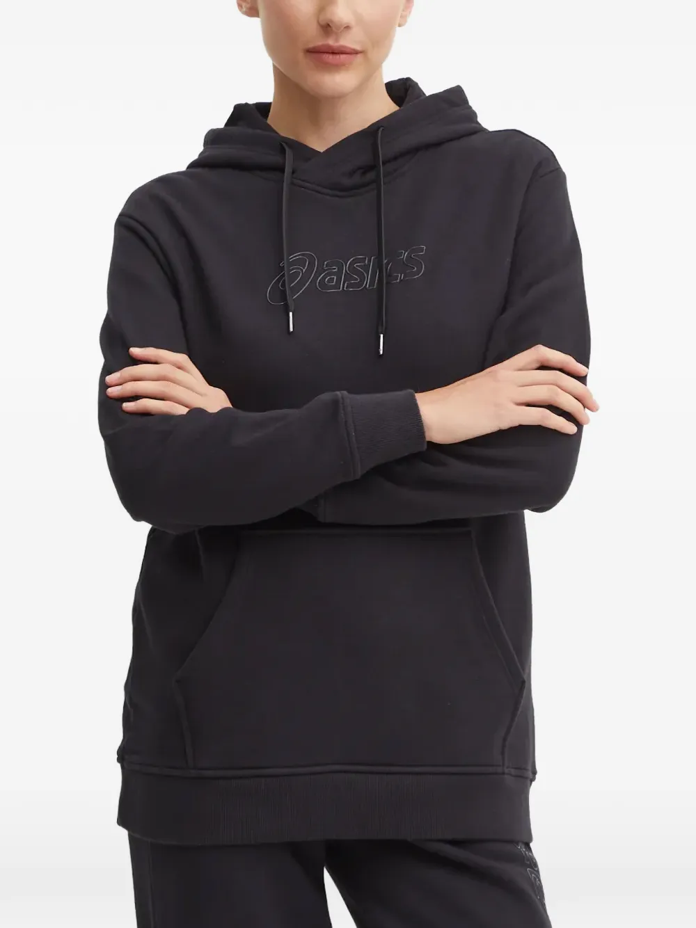 ASICS Hoodie met logodetail Beige