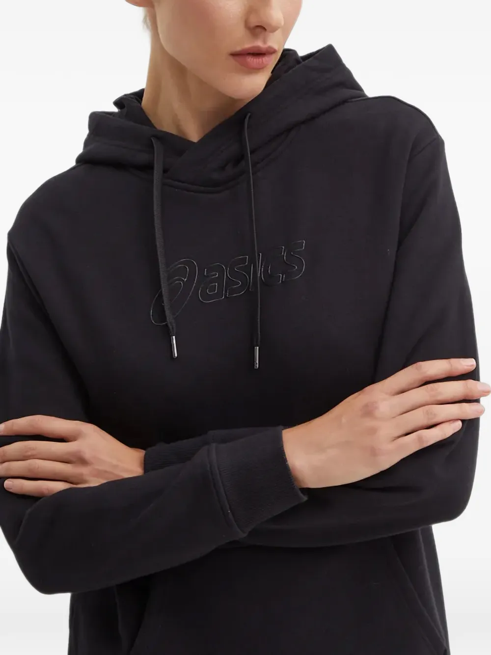 ASICS Hoodie met logoprint Zwart