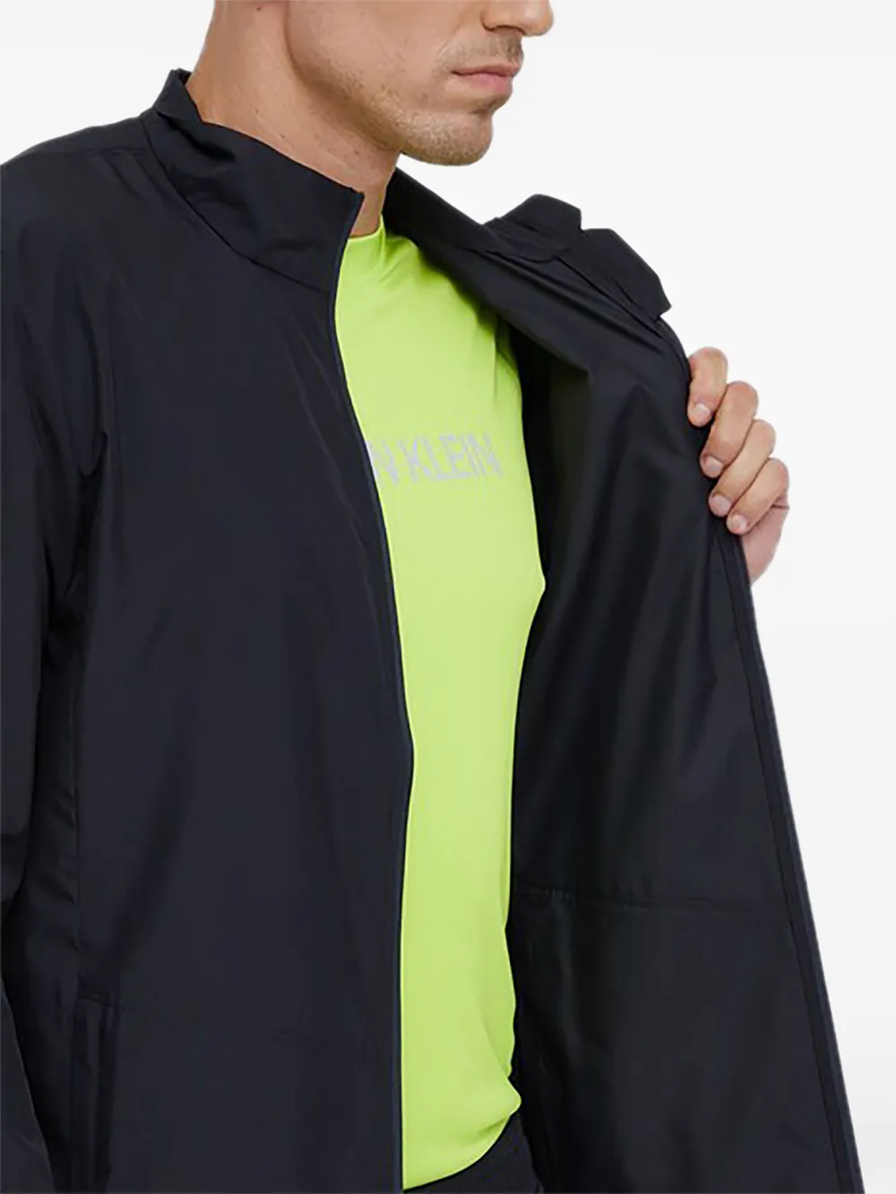 ASICS Sportjack met logoprint Zwart