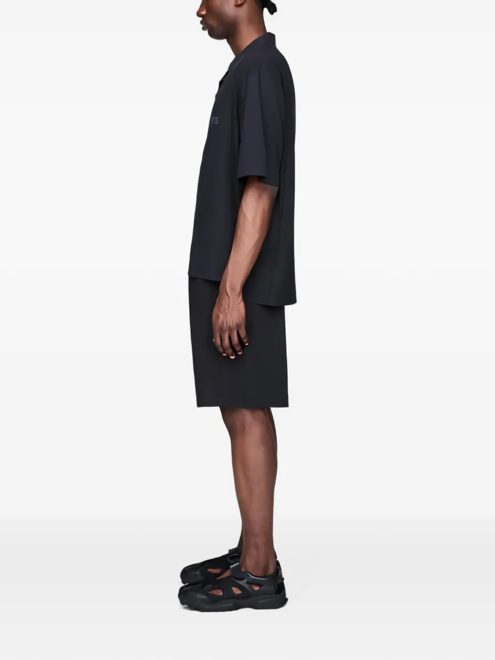 Y-3 Broek met zak met knoop Zwart