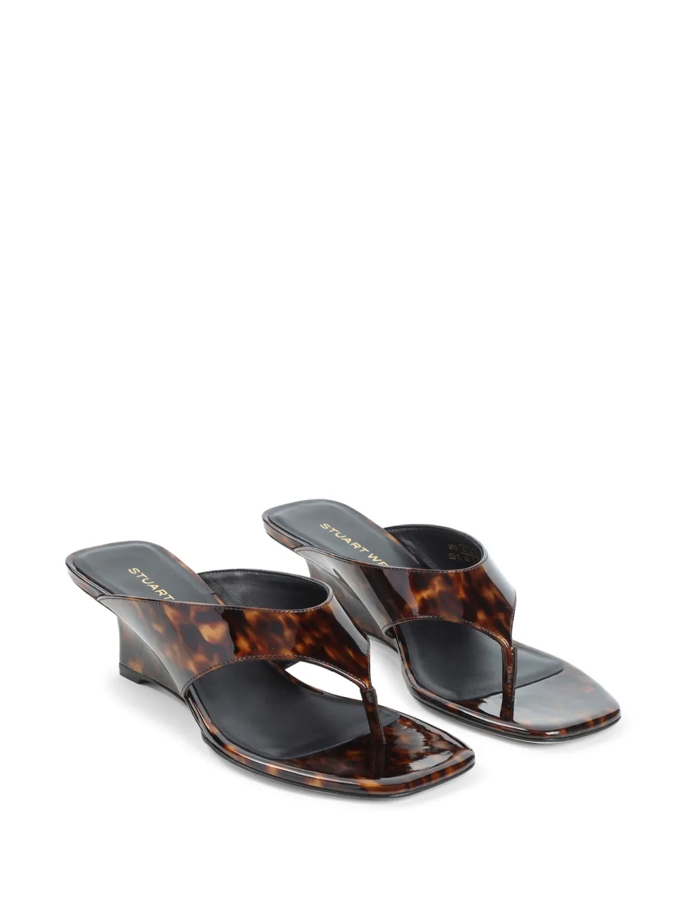 Stuart Weitzman Sandalen met sleehak Bruin