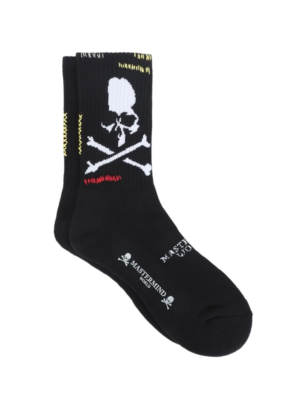 Mastermind World skull graphic socks - Nero