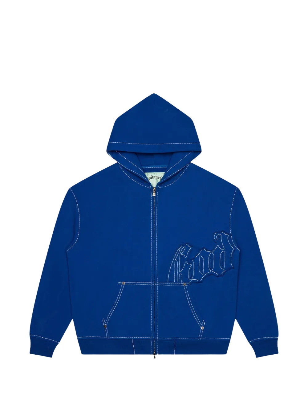 GODSPEED OG Logo zip-up hoodie - Blu