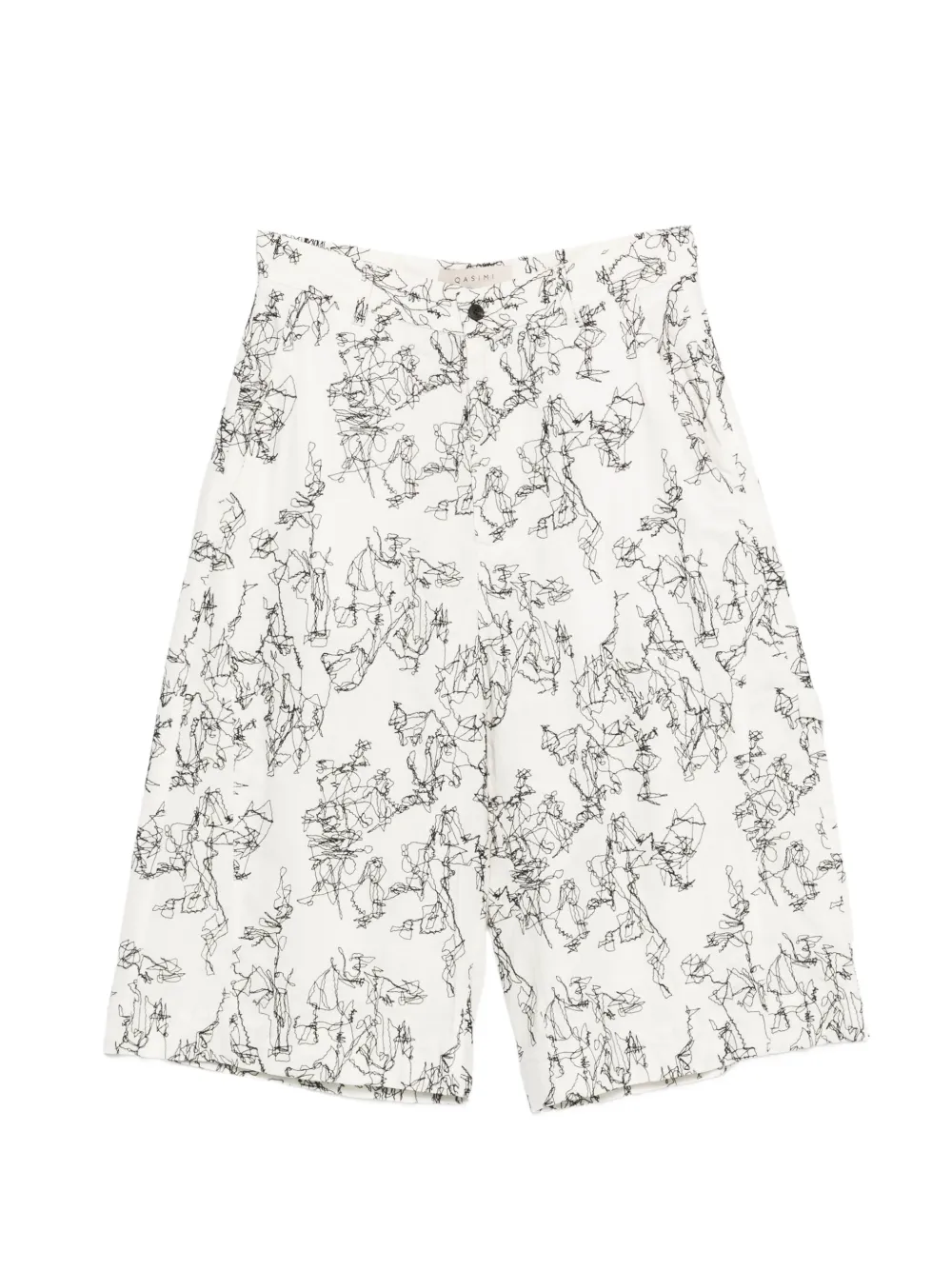 Qasimi embroidered bermuda shorts - Bianco