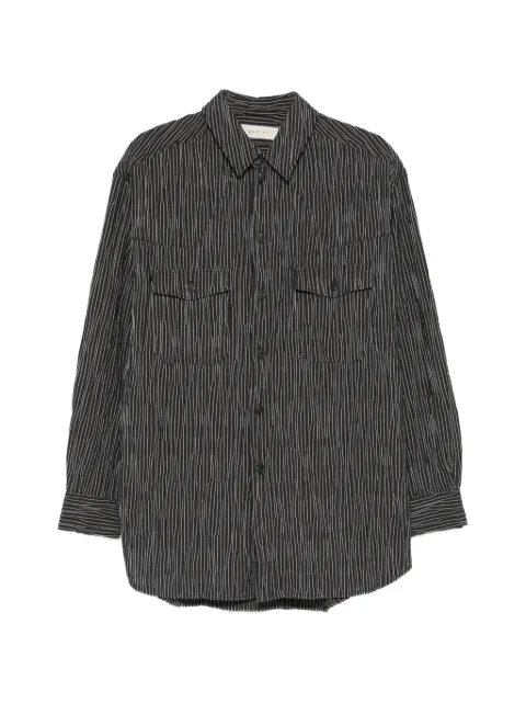 Qasimi striped pocket shirt