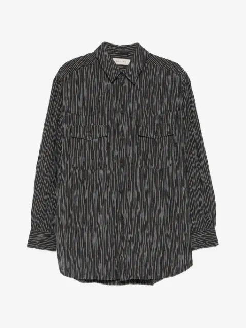 Qasimi striped pocket shirt