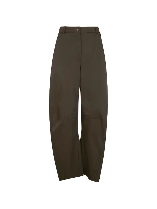 Herno Elasticated-waistband Trousers in Green
