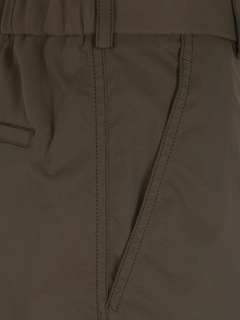 Herno Broek met elastische tailleband Groen
