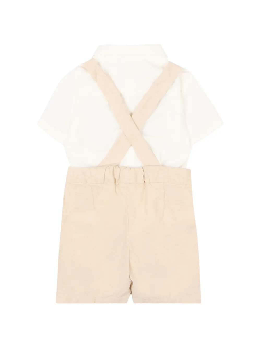  Mayoral Embroidered-logo Shorts Set (set Of Three) - Neutrals 