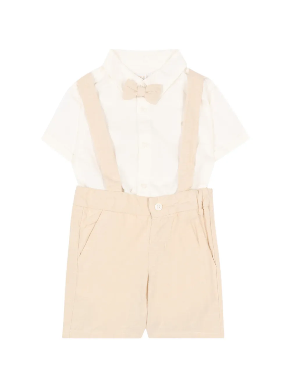 Mayoral embroidered-logo shorts set (set of three) - Toni neutri