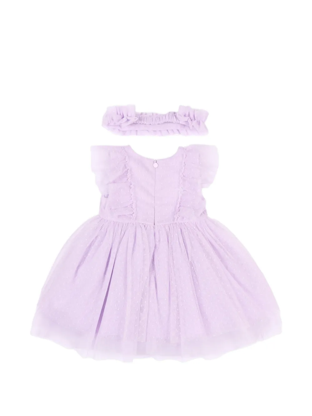 Mayoral Polka-dot-pattern Dress Set - Purple 