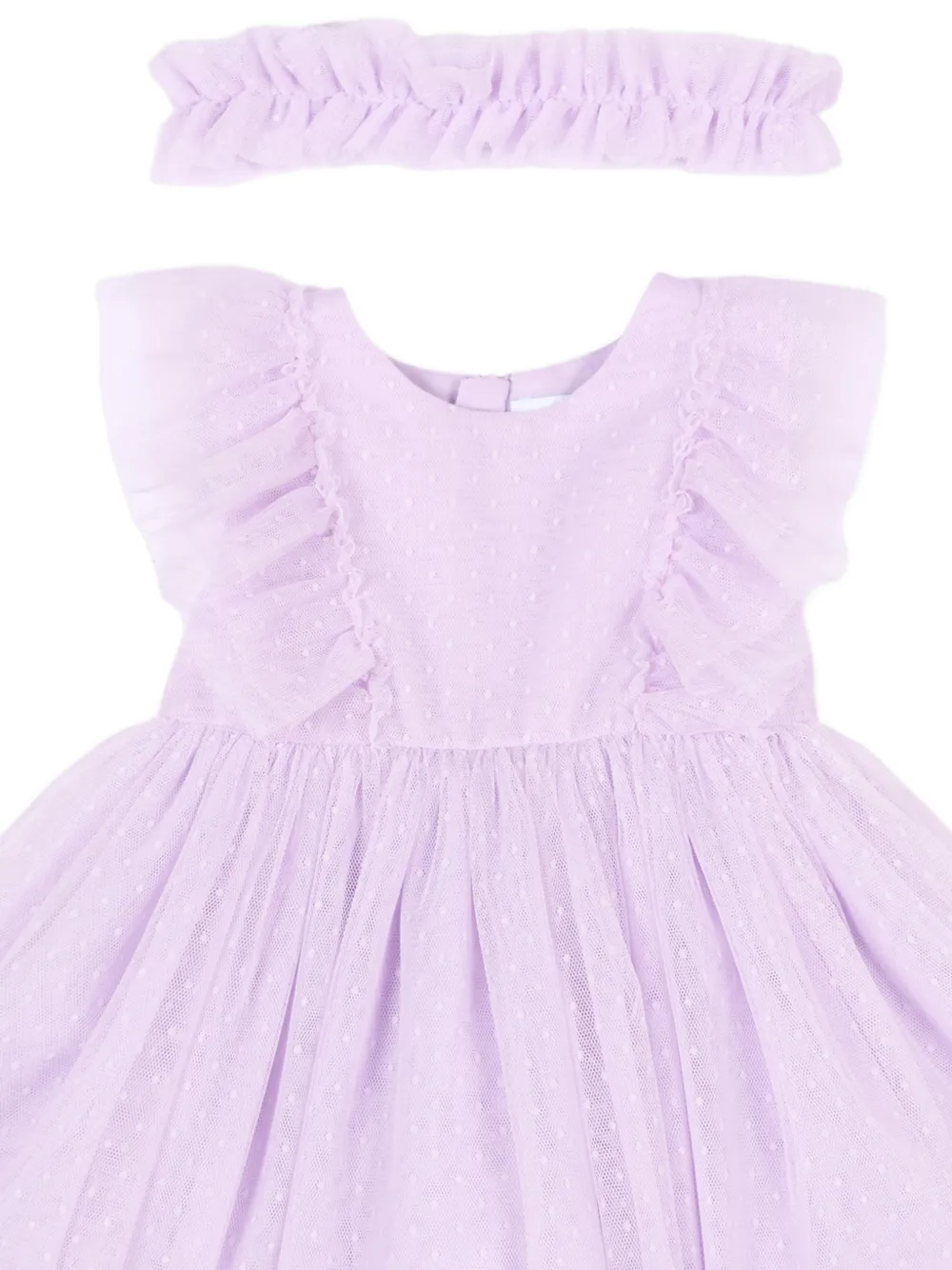  Mayoral Polka-dot-pattern Dress Set - Purple 