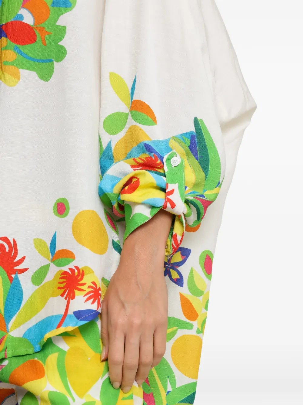 Amir Slama Blouse met bloemenprint Wit