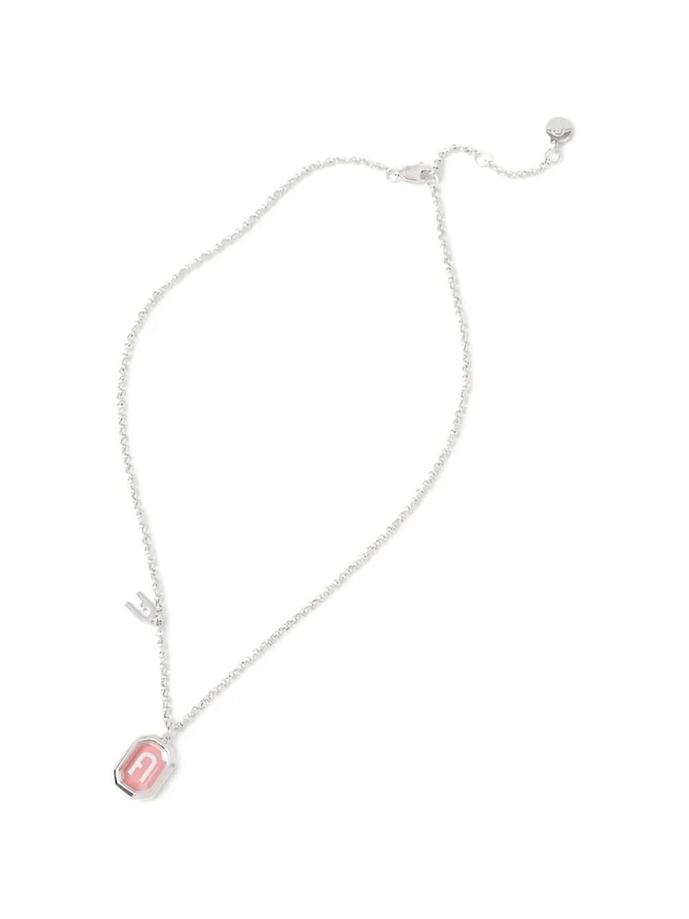Furla logo-pendant necklace - Argento