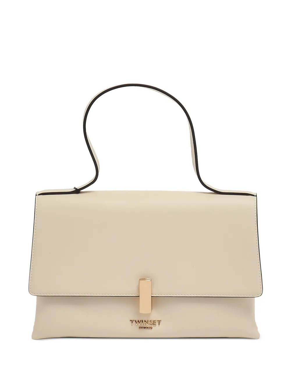 TWINSET logo-plaque foldover clutch bag - Toni neutri