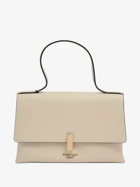 TWINSET bolso de mano con placa del logo