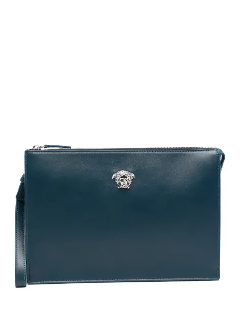 Versace leather clutch bag