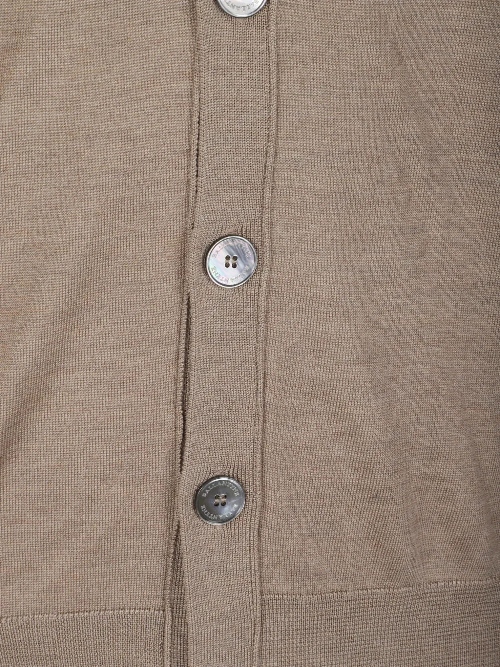 Ballantyne Button-up vest met V-hals Bruin