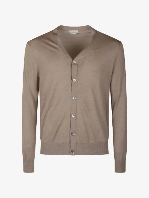 Ballantyne V-neck button-up cardigan