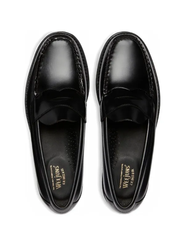 G.H.Bass Weejuns Logan Penny Loafers | Black | FARFETCH AO