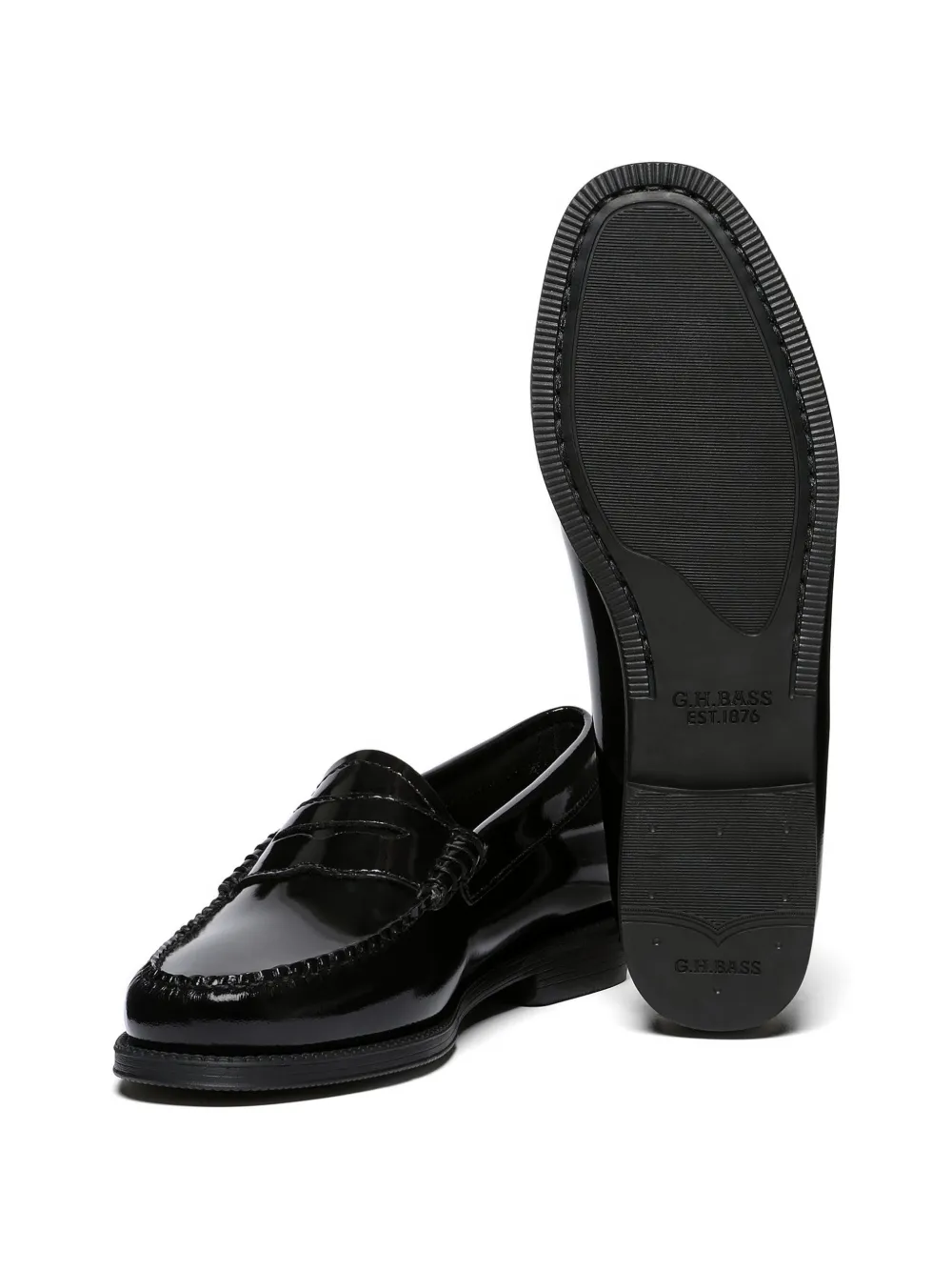 G.H.Bass Easy Weejuns lakleren penny loafers Zwart