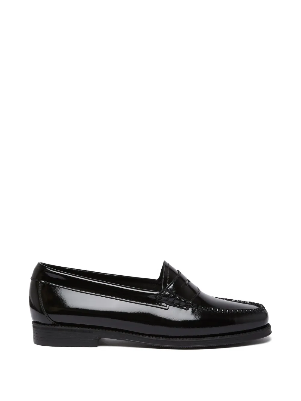 G.h.bass Easy Weejuns Patent-leather Penny Loafers In Black