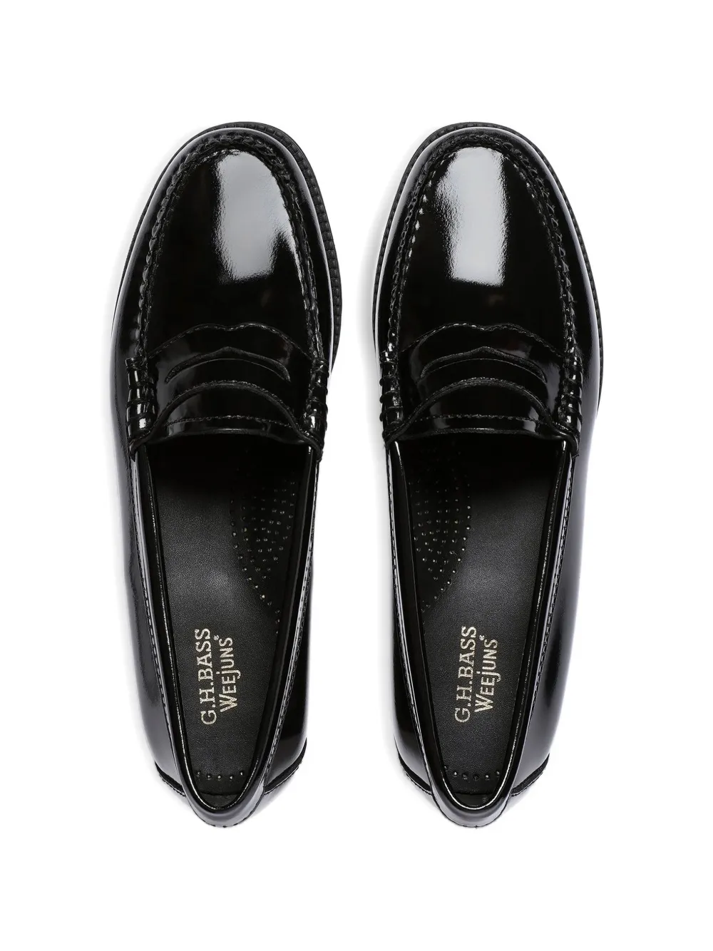 G.H.Bass Easy Weejuns lakleren penny loafers Zwart
