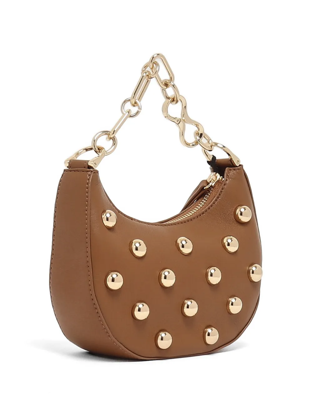 TWINSET Clutch verfraaid met studs Bruin