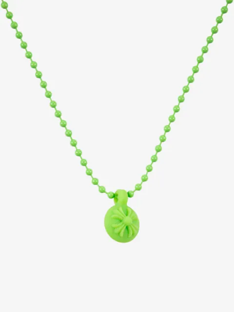Chrome Hearts Ball Crossball "Green" necklace