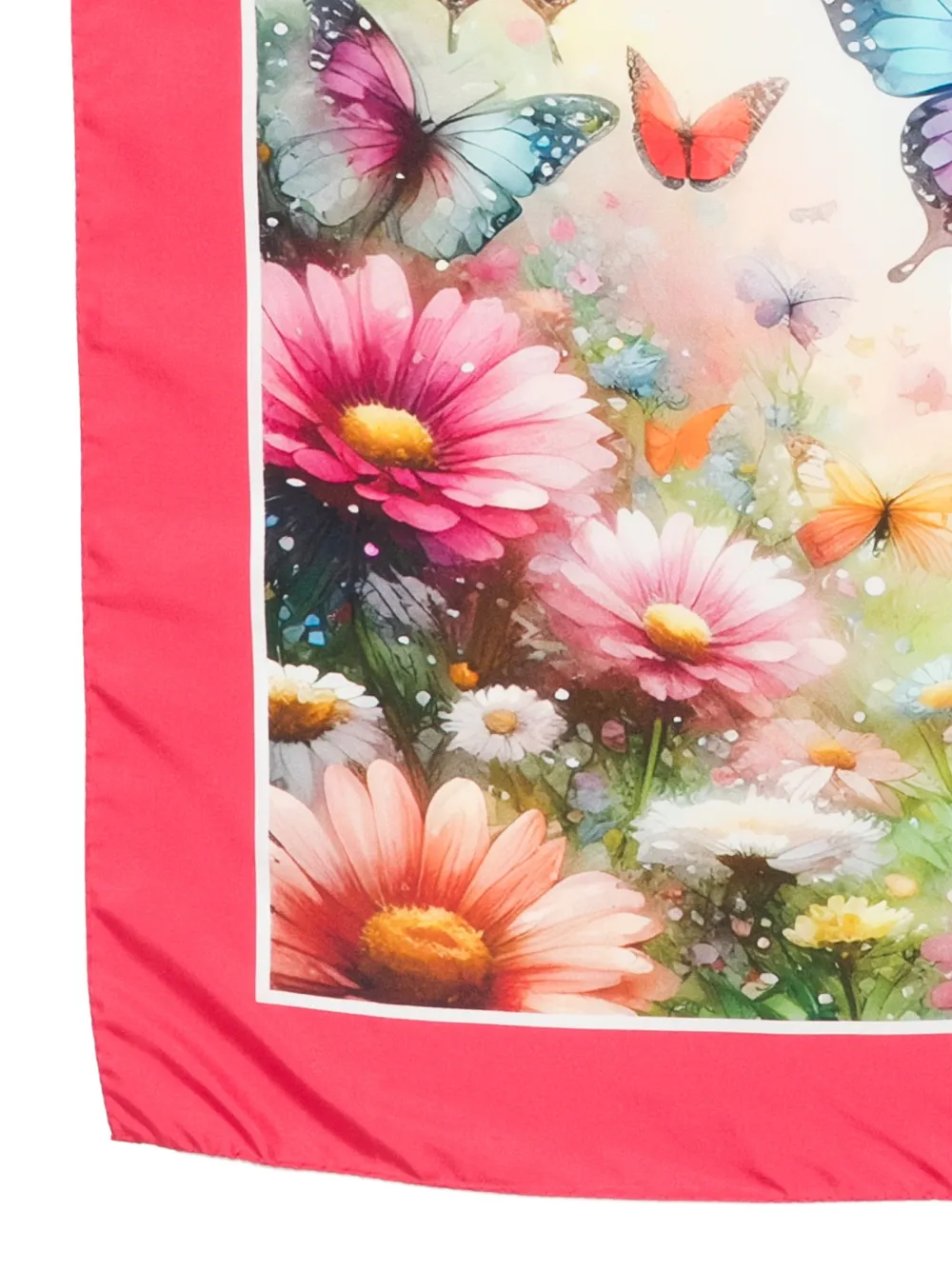  D'aniello Butterfly-print Scarf - Pink 