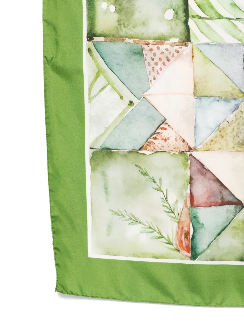  D'aniello Patterned Scarf - Green 
