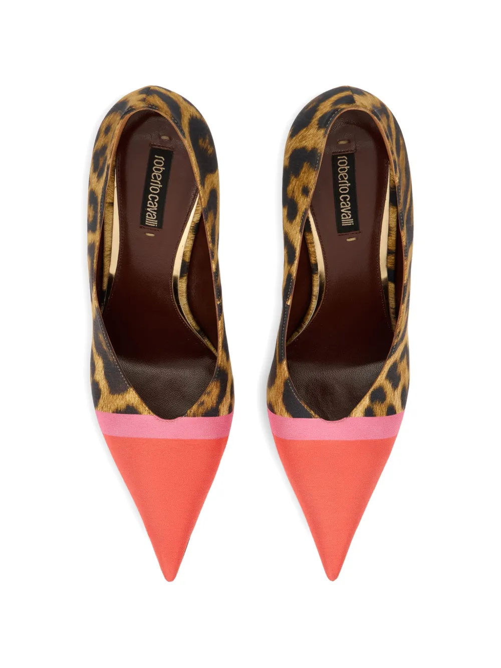 Roberto Cavalli animal-print pointed-toe pumps Bruin
