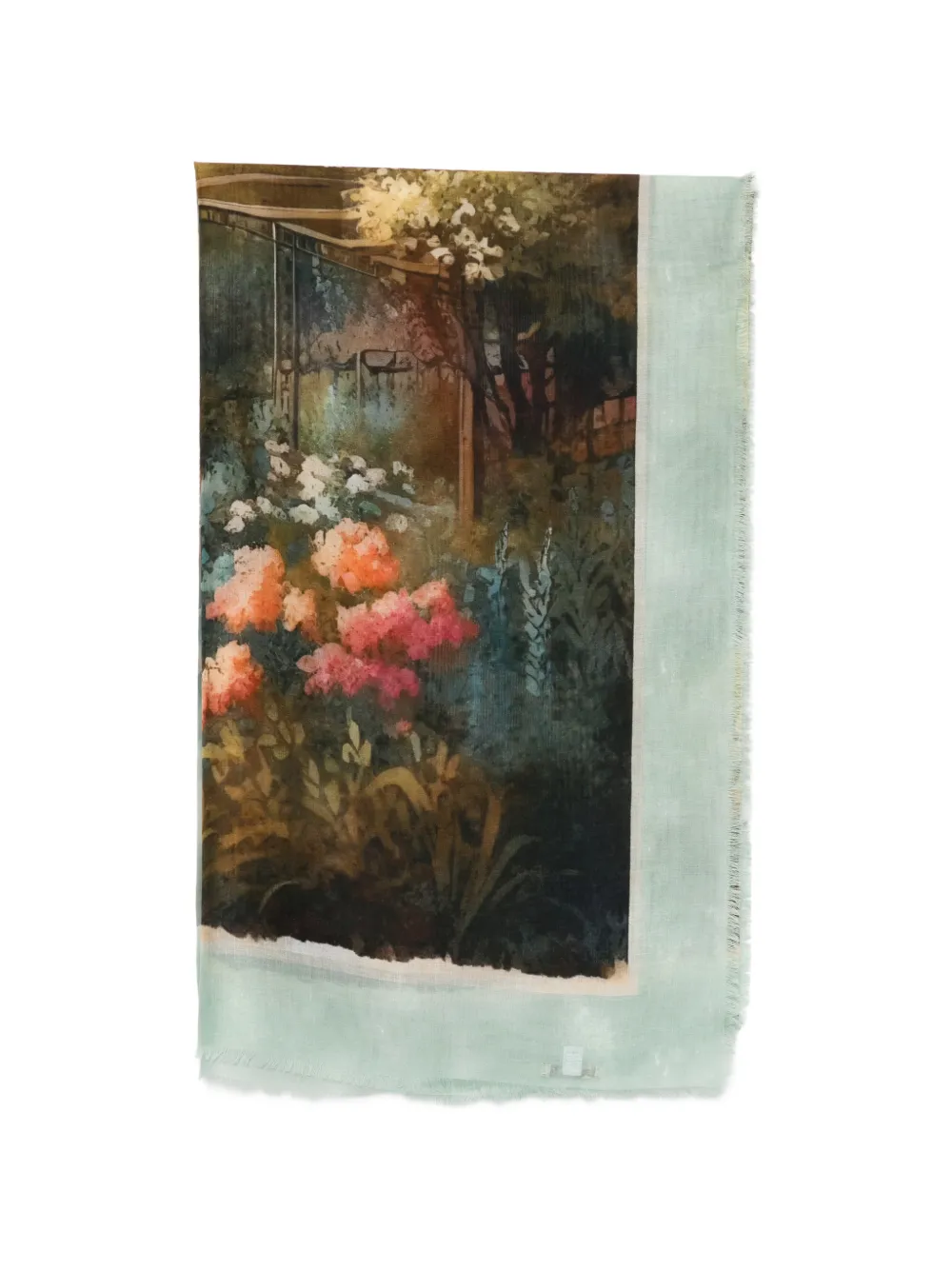 D'aniello floral print scarf - Verde