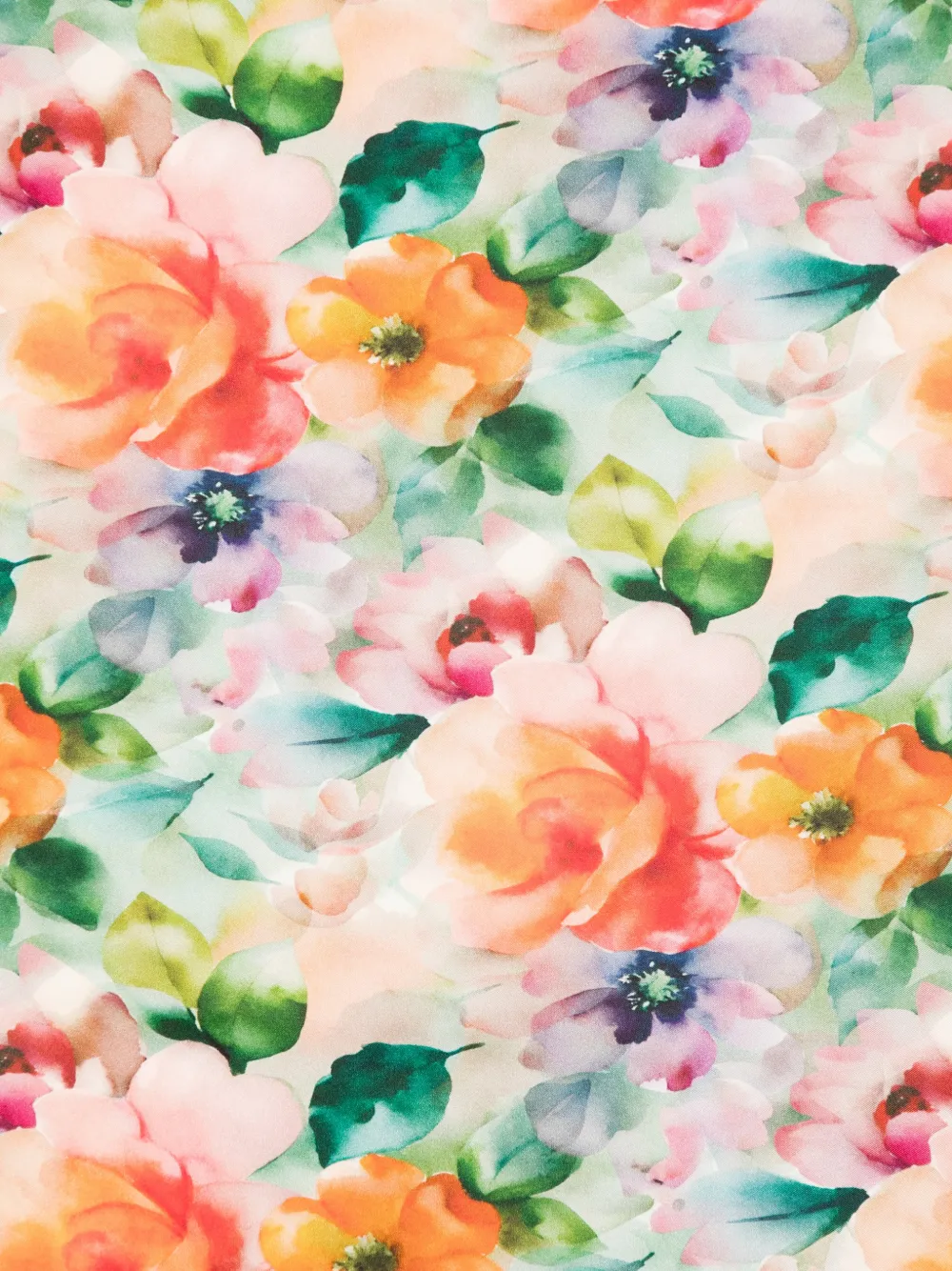  D'aniello Floral-print Scarf - Orange 