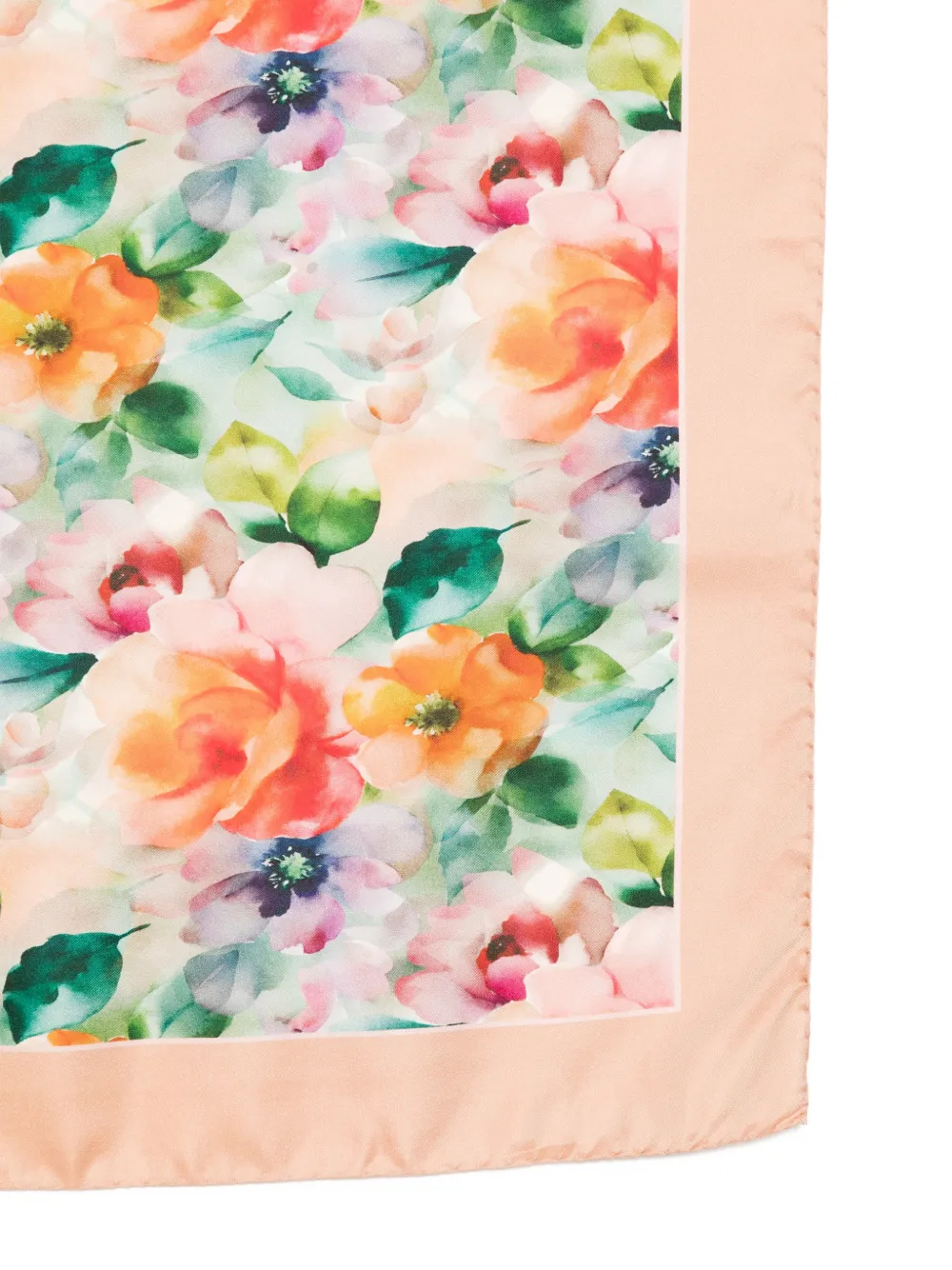  D'aniello Floral-print Scarf - Orange 