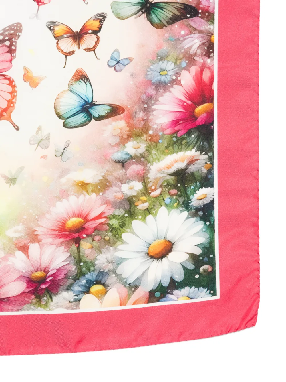  D'aniello Butterfly-print Scarf - Pink 