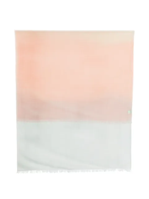 D'aniello fringed ombré-effect scarf