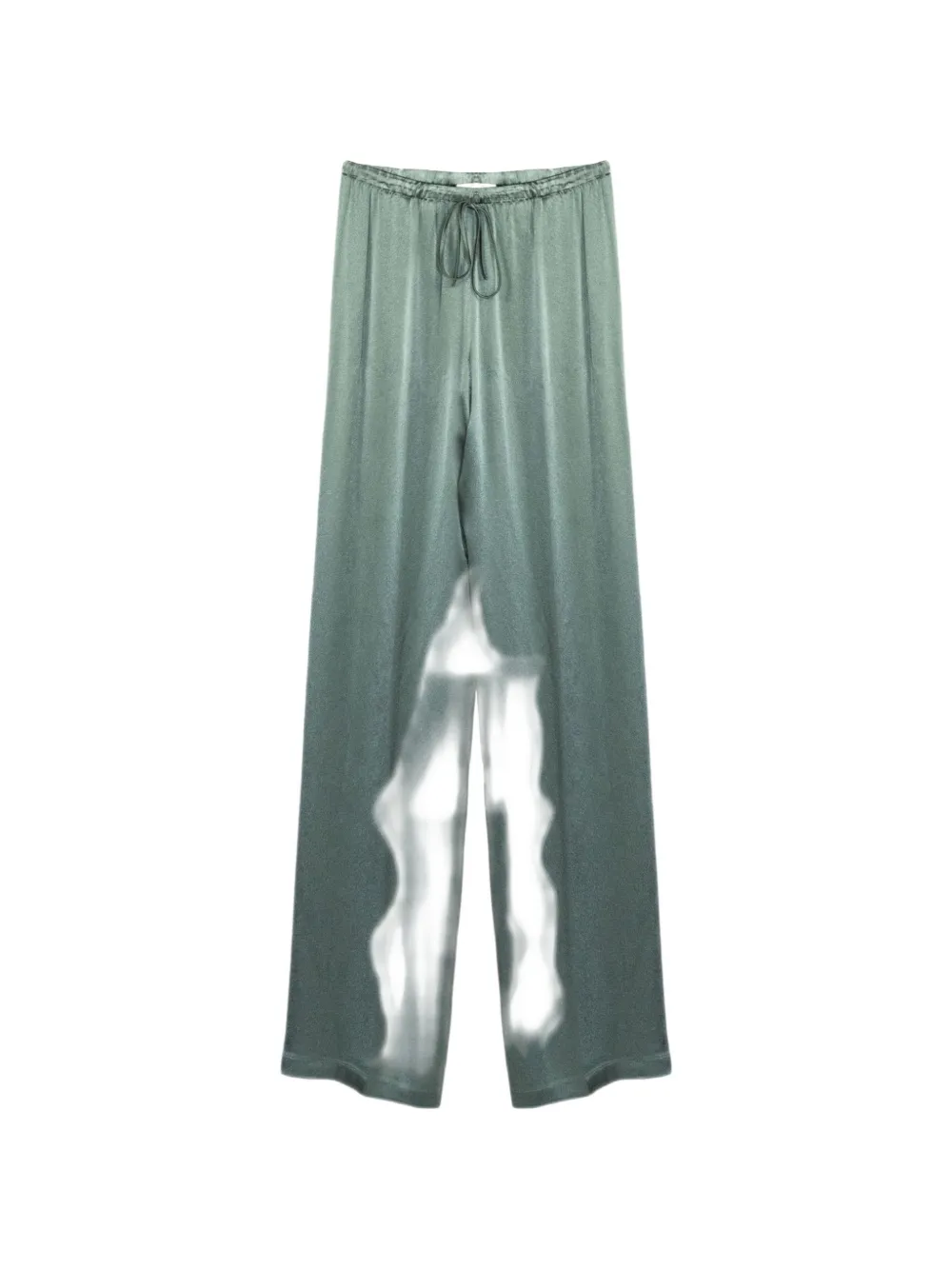 Semicouture Elasticated Drawstring Trousers In Green