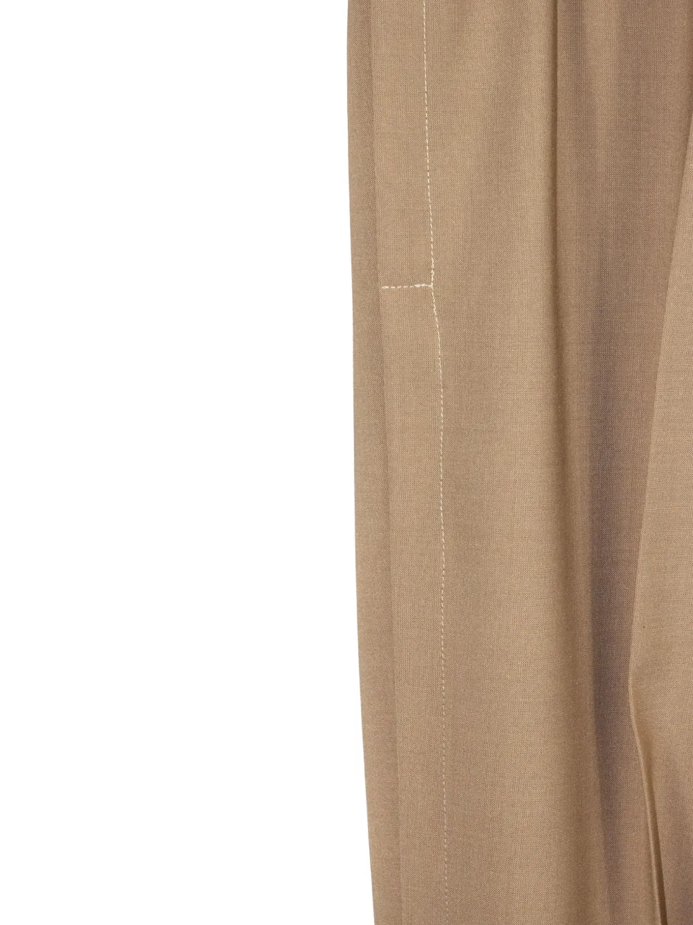  Semicouture Elasticated-waistband Crease Trousers - Neutrals 
